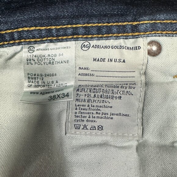 AG Adriano Goldschmied Jeans Mens 38 The Graduate Tailored Leg Cotton Stretch - Picture 7 of 10